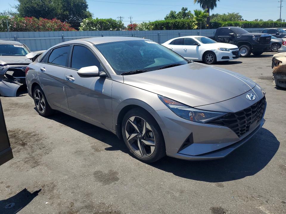 2023 Hyundai Elantra VIN KMHLS4AG9PU454059 COPART salvage auction — REAR END, Ca - Salvage Certificate, sold $3,850 on 2026-07-21 (photo 4)