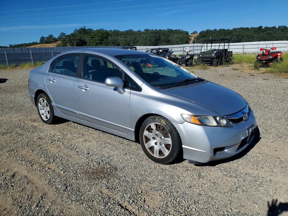 2011 Honda Civic VIN 19XFA1F55BE041654 COPART salvage auction — REAR END, Ca - Salvage Certificate, sold $775 on 2026-07-10 (photo 4)