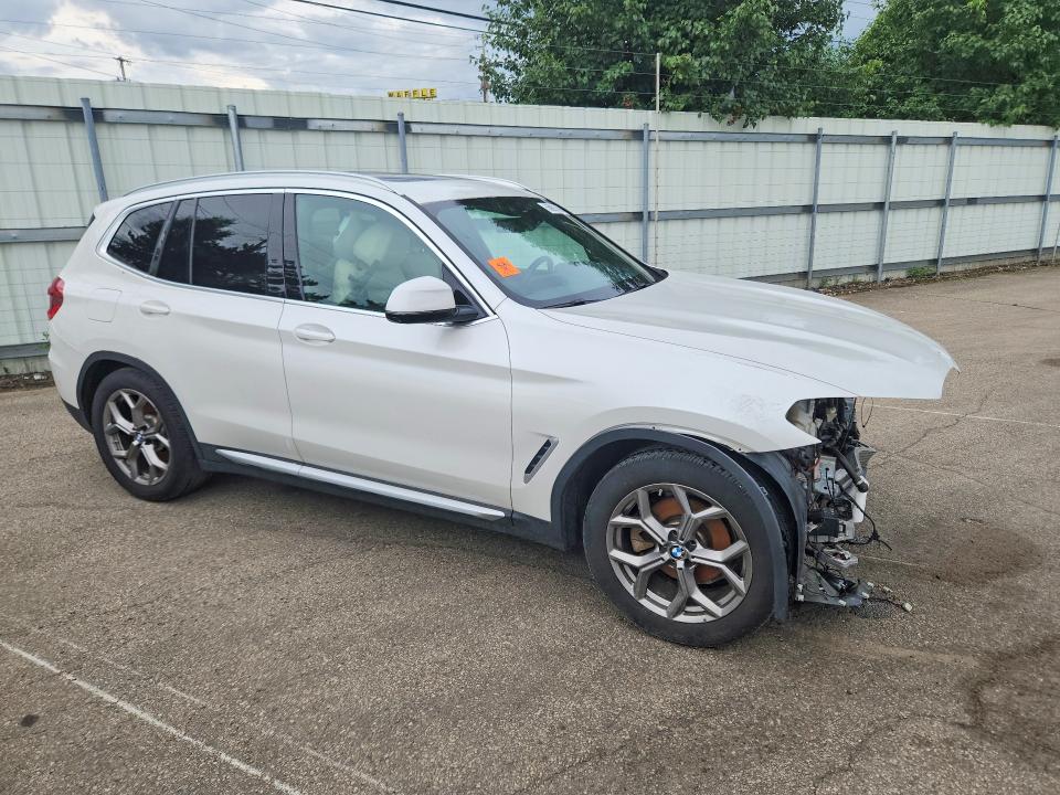 2021 BMW X3 VIN 5UXTS1C02M9H02476 COPART salvage auction — FRONT END, Oh - Cert Of Title-Salvage, sold $10,300 on 2026-07-06 (photo 4)