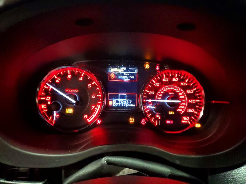 2016 Subaru Wrx VIN JF1VA1B66G9833906 COPART salvage auction — FRONT END, PA - CERTIFICATE OF SALVAGE, sold $2,200 on 2026-07-31 (photo 9)