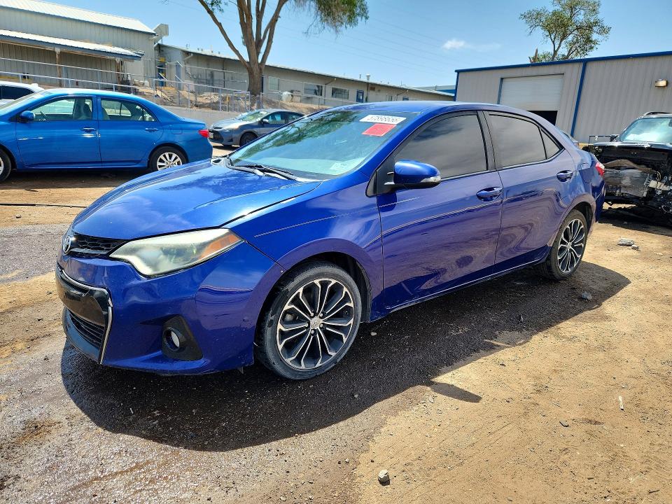 2014 Toyota Corolla VIN 5YFBURHEXEP156724 COPART salvage auction — FRONT END, NM - CERT OF TITLE-SALVAGE, sold $2,550 on 2026-07-27 (photo 1)
