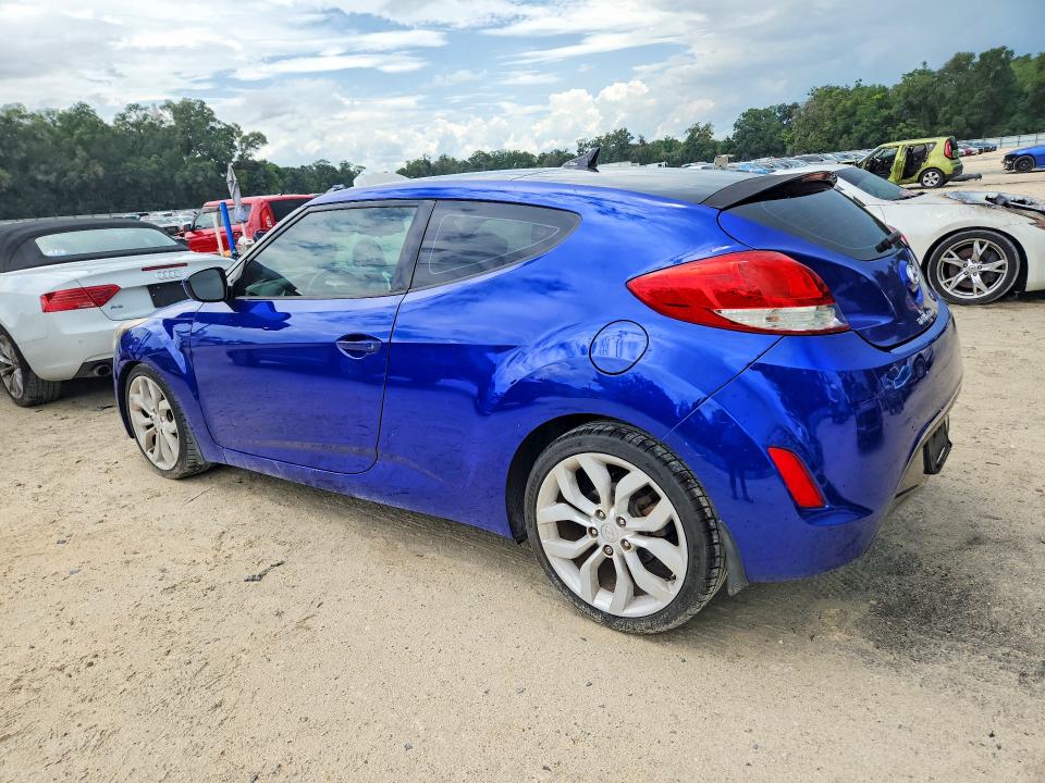 2012 Hyundai Veloster VIN KMHTC6AD1CU069796 COPART salvage auction — MECHANICAL, Fl - Cert Of Title Slvg Rebuildable, sold $350 on 2026-07-07 (photo 2)