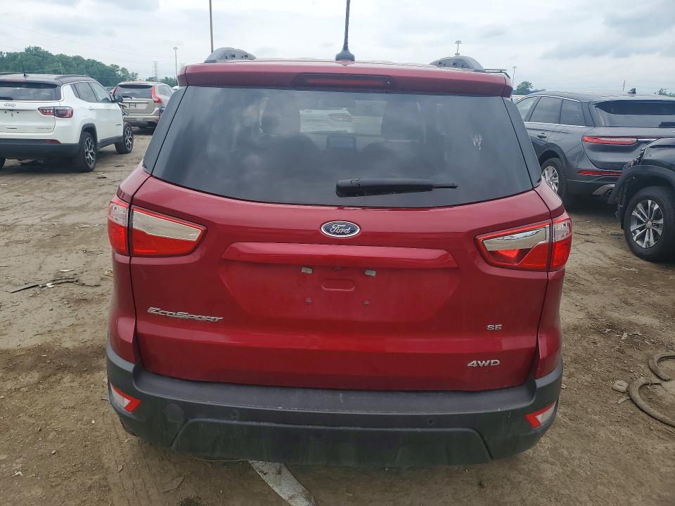 2022 Ford Ecosport VIN MAJ6S3GL8NC460170 COPART salvage auction — FRONT END, MI - SCRAP CERTIFICATE OF TITLE, sold $1,400 on 2026-07-24 (photo 6)