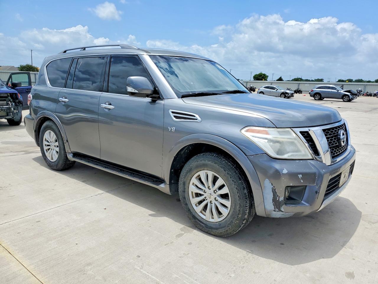 2017 Nissan Armada VIN JN8AY2NC7H9508196 COPART salvage auction — Front End, TX - CERTIFICATE OF TITLE (P), sold $2,000 on 2026-07-09 (photo 4)