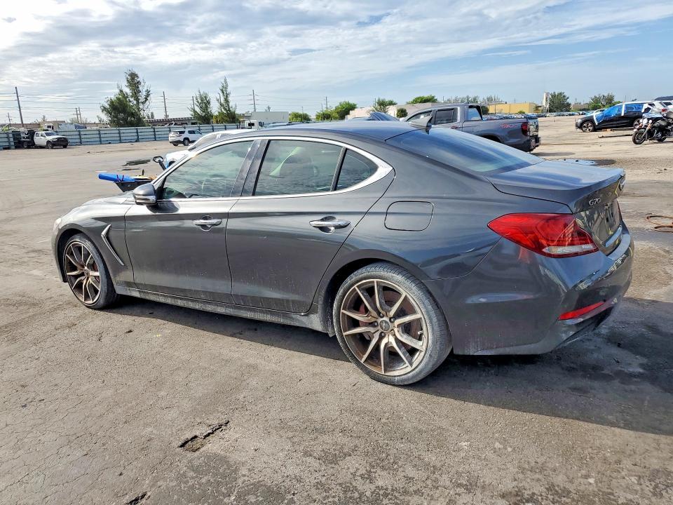 2019 Genesis G70 VIN KMTG24LA7KU016875 COPART salvage auction — VANDALISM, Salvage Title, sold $1,700 on 2026-10-06 (photo 2)