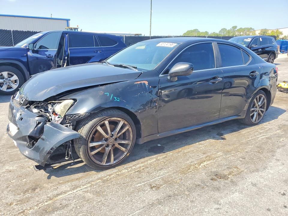 2008 Lexus Is VIN JTHBK262182070659 COPART salvage auction — FRONT END, Fl - Cert Of Title Slvg Rebuildable, sold $375 on 2026-07-14 (photo 1)
