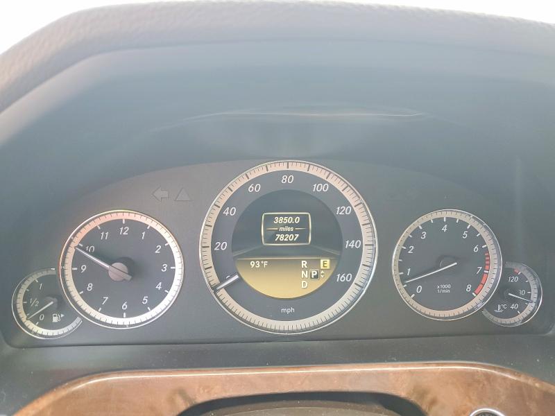 2012 Mercedes-benz E-klasse VIN WDDHF8JBXCA552271 COPART salvage auction — SIDE, Fl - Cert Of Title Slvg Rebuildable, sold $1,950 on 2026-07-17 (photo 9)