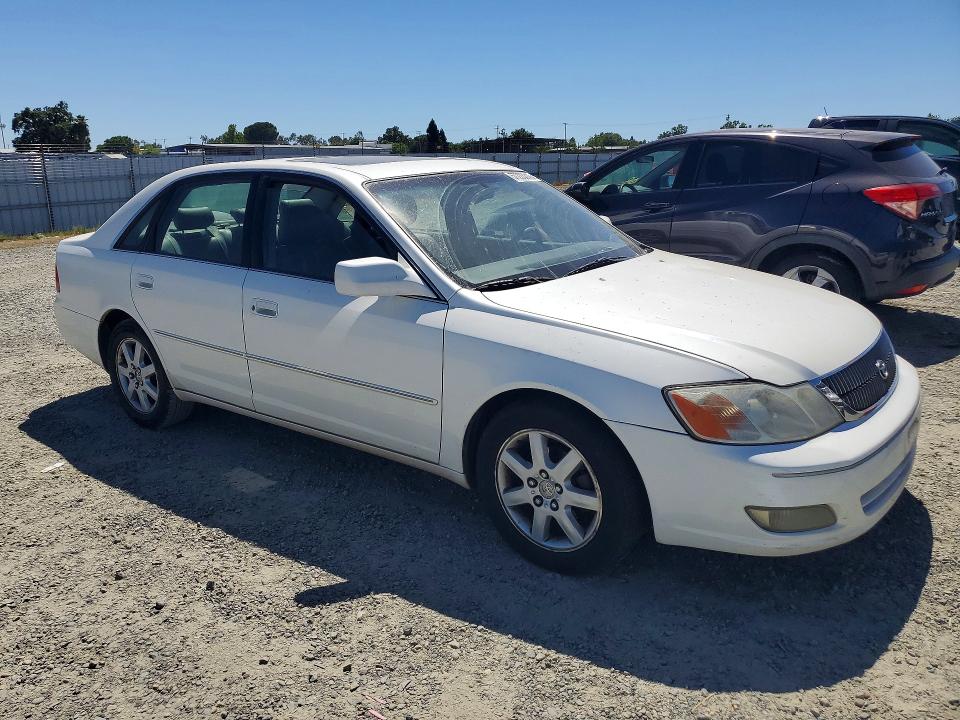 2002 Toyota Avalon VIN 4T1BF28B22U253272 COPART salvage auction — REAR END, Ca - Salvage Certificate, sold $450 on 2026-07-02 (photo 4)