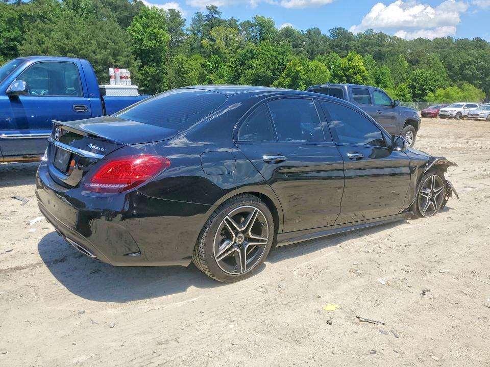 2021 Mercedes-benz C-klasse VIN W1KWF8EB1MR611289 COPART salvage auction — FRONT END, Md - Cert Of Salvage > 75% Damage, sold $1,850 on 2026-07-28 (photo 3)