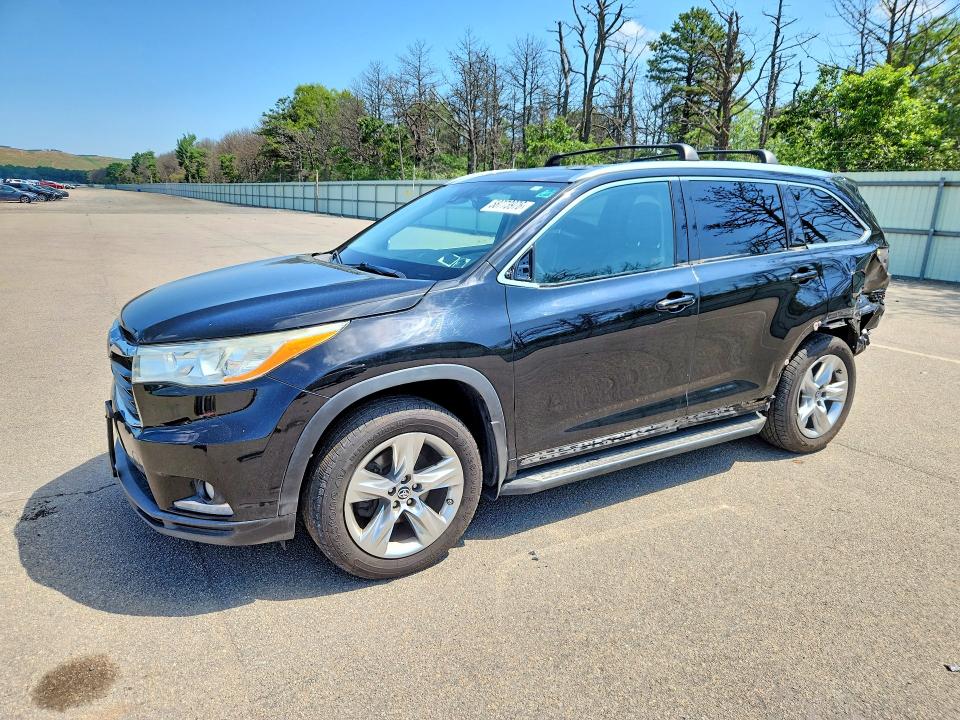 2016 Toyota Highlander VIN 5TDDKRFH8GS246038 COPART salvage auction — REAR END, Ny - Mv-907A Salvage Certificate, sold $10,700 on 2026-07-06 (photo 1)
