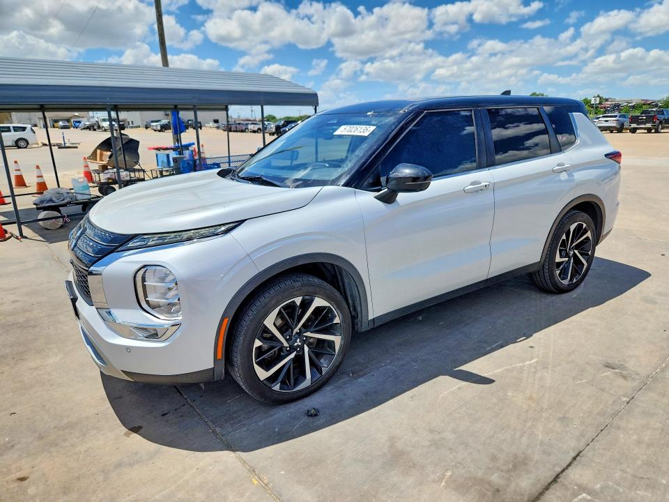 2022 Mitsubishi Outlander VIN JA4J3UA83NZ009702 COPART salvage auction — HAIL, Tx - Certificate Of Title (P), sold $10,300 on 2026-07-23 (photo 1)