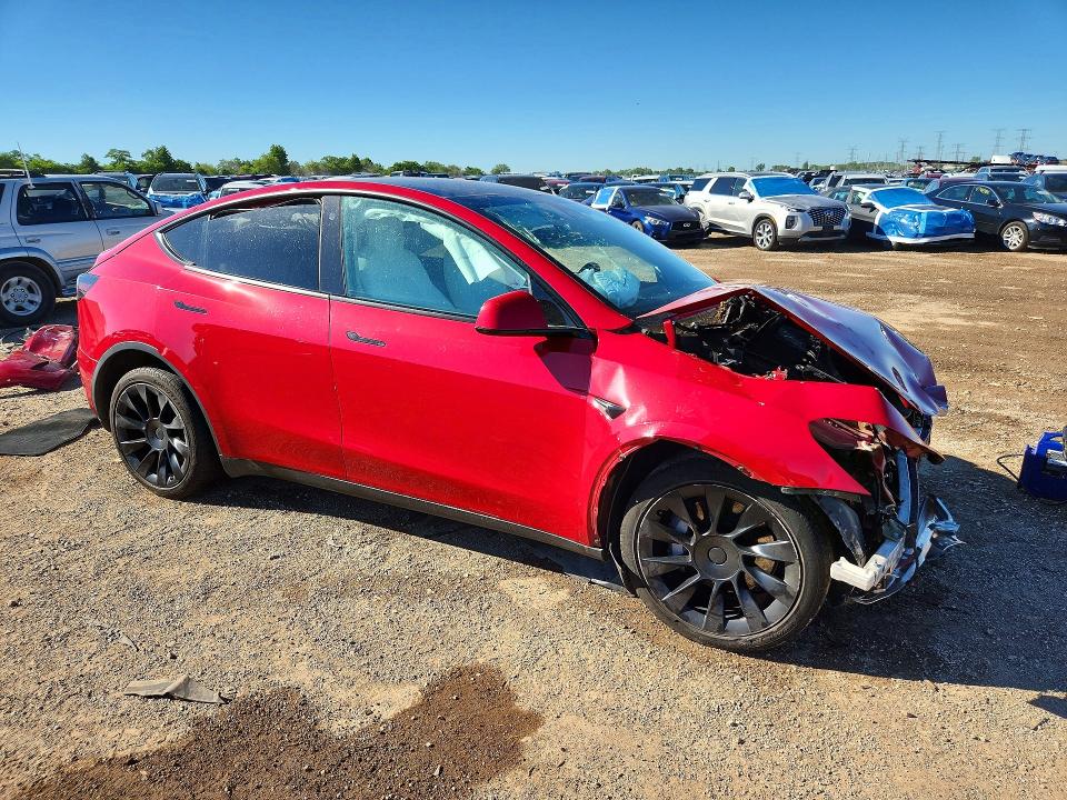 2022 Tesla VIN 7SAYGDEEXNF343579 COPART salvage auction — FRONT END, Il - Salvage Certificate, sold $3,250 on 2026-07-28 (photo 4)