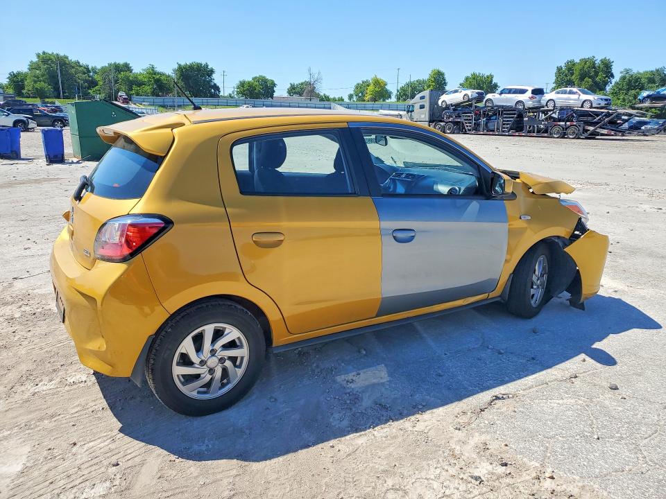 2022 Mitsubishi Mirage VIN ML32AUHJ9NH002769 COPART salvage auction — FRONT END, MO - SALVAGE CERTIFICATE OF TITLE, sold $0 on 2026-09-26 (photo 3)