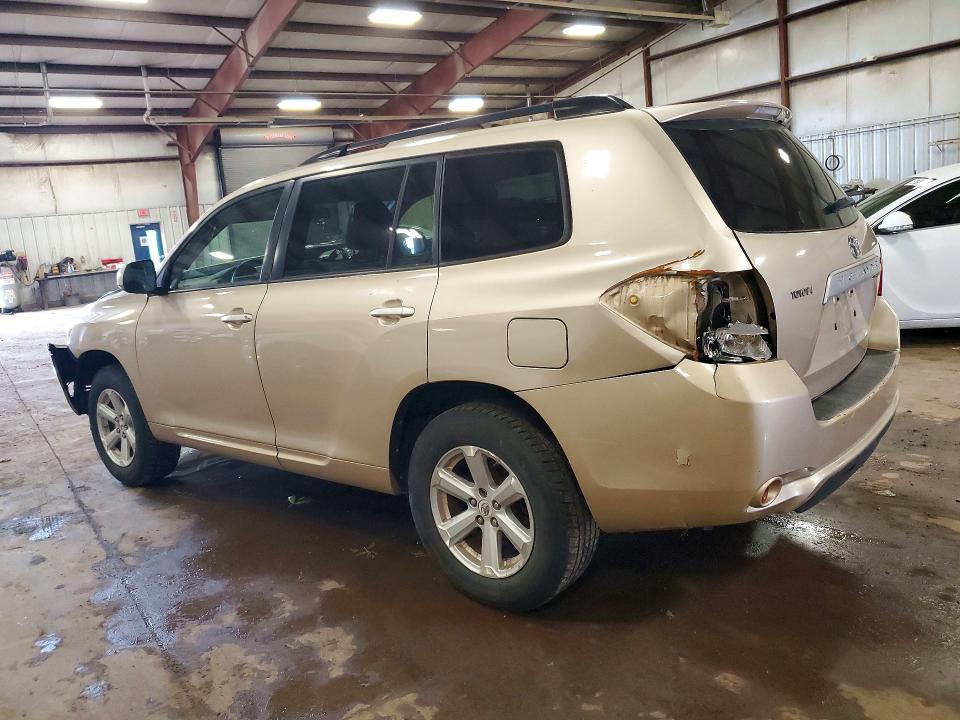 2008 Toyota Highlander VIN JTEDS41A982026778 COPART salvage auction — FRONT END, Mi - Certificate Of Title, sold $1,350 on 2026-07-06 (photo 2)