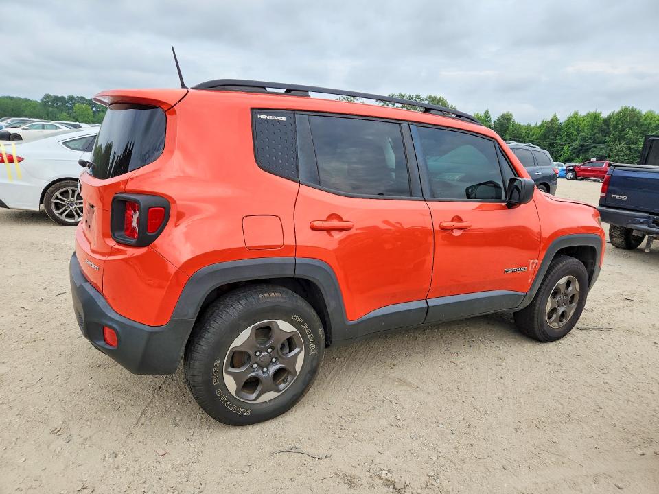 2017 Jeep Renegade VIN ZACCJBAB6HPE92948 COPART salvage auction — FRONT END, Va - Certificate Of Title, sold $850 on 2026-07-07 (photo 3)