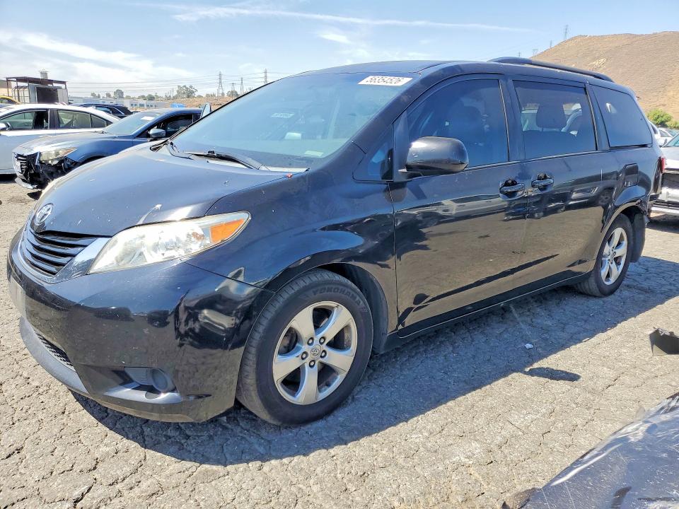 2016 Toyota Sienna VIN 5TDKK3DC2GS695369 COPART salvage auction — REAR END, Ca - Salvage Certificate, sold $2,750 on 2026-07-02 (photo 1)