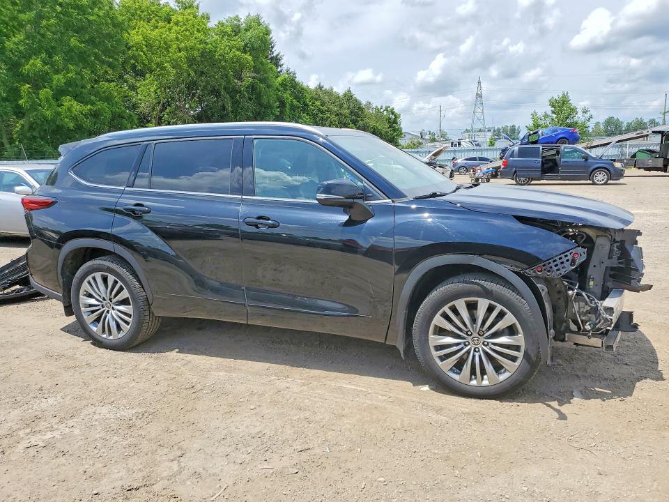 2022 Toyota Highlander VIN 5TDFZRBH7NS205665 COPART salvage auction — FRONT END, On - Permit Salvage, sold $25,000 on 2026-07-09 (photo 4)