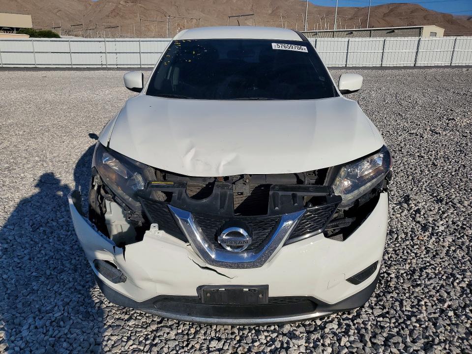 2016 Nissan Rogue VIN JN8AT2MT7GW023217 COPART salvage auction — FRONT END, Nv - Salvage Title, sold $1,900 on 2026-07-08 (photo 5)