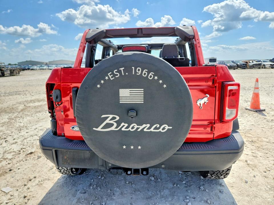 2022 Ford Bronco VIN 1FMEE5BP8NLA86609 COPART salvage auction — HAIL, Tx - Certificate Of Title, sold $4,000 on 2026-08-20 (photo 6)