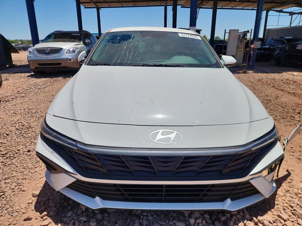 2024 Hyundai Elantra VIN KMHLM4DG3RU711998 COPART salvage auction — FRONT END, Az - Cert Of Title - Salvage, sold $4,200 on 2026-07-16 (photo 5)