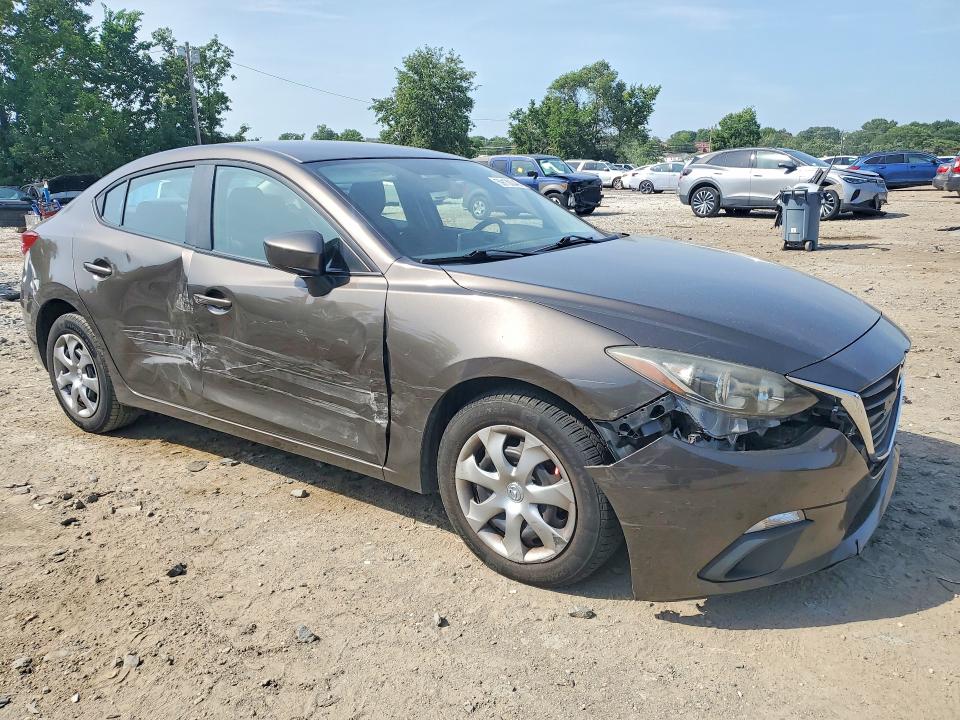 2016 Mazda 3 VIN JM1BM1T77G1334848 COPART salvage auction — FRONT END, Md - Cert Of Salvage < 75% Damage, sold $1,100 on 2026-07-30 (photo 4)