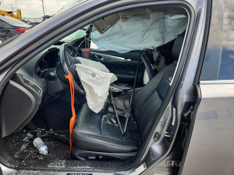 2014 Infiniti Q50 VIN JN1BV7AP7EM676124 COPART salvage auction — SIDE, TX - NONREPAIRABLE TITLE, sold $425 on 2026-07-24 (photo 7)