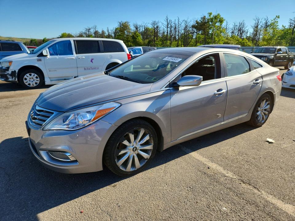 2013 Hyundai Azera VIN KMHFH4JG4DA249273 COPART salvage auction — FRONT END, Ny - Mv-907A Salvage Certificate, sold $1,250 on 2026-07-13 (photo 1)