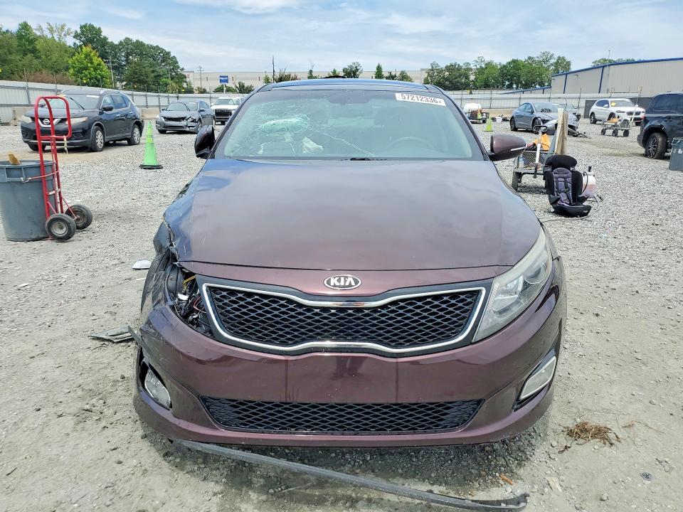 2015 Kia Optima VIN 5XXGN4A72FG422930 COPART salvage auction — FRONT END, Sc - Cert Of Title-Salvage, sold $625 on 2026-07-27 (photo 5)