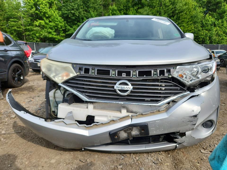 2012 Nissan Quest VIN JN8AE2KP9C9040349 COPART salvage auction — FRONT END, Md - Cert Of Salvage > 75% Damage, sold $800 on 2026-07-17 (photo 5)