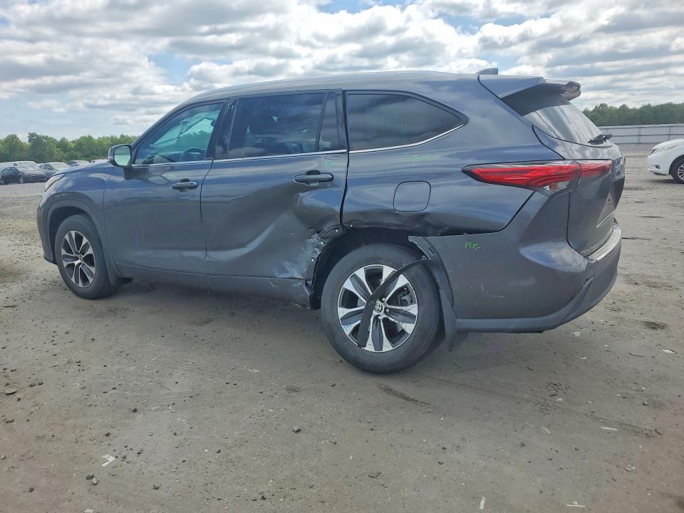 2020 Toyota Highlander VIN 5TDHZRBH5LS016082 COPART salvage auction — REAR END, Va - Cert Of Title - Salvage, sold $14,000 on 2026-07-15 (photo 2)