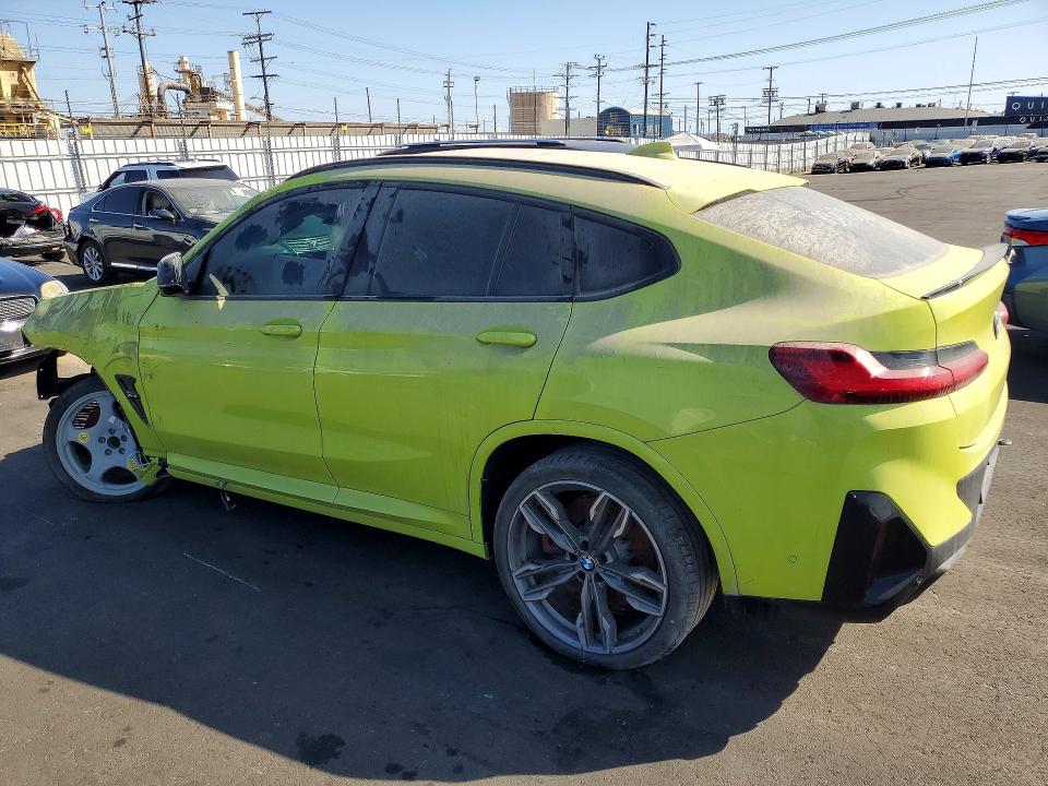 2023 BMW X4 m VIN 5YM23EC05P9T15821 COPART salvage auction — FRONT END, Ca - Salvage Certificate, sold $8,100 on 2026-07-29 (photo 2)