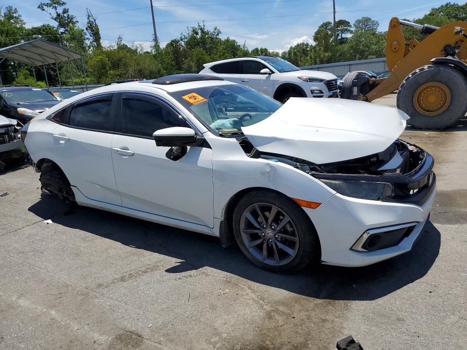 2021 Honda Civic VIN 19XFC1F31ME007044 COPART salvage auction — ALL OVER, Ga - Cert Of Title-Salvage, sold $750 on 2026-07-09 (photo 4)
