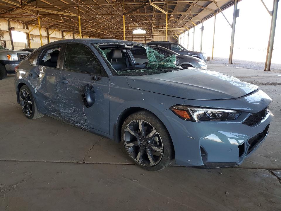 2025 Honda Civic VIN JHMFL4H97SX000405 COPART salvage auction — ALL OVER, Az - Cert Of Title - Salvage, sold $5,200 on 2026-07-27 (photo 4)