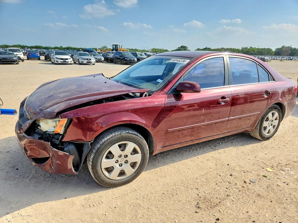 2008 Hyundai Sonata VIN 5NPET46C18H325504 COPART salvage auction — FRONT END, TX - SALVAGE VEHICLE TITLE, sold $125 on 2026-07-16 (photo 1)