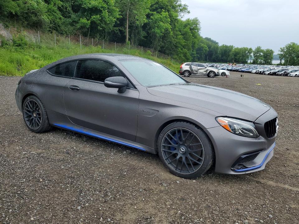 2018 Mercedes-benz C-klasse amg VIN WDDWJ8GB0JF709271 COPART salvage auction — FRONT END, Ny - Mv-907A Salvage Certificate, sold $18,900 on 2026-07-16 (photo 4)