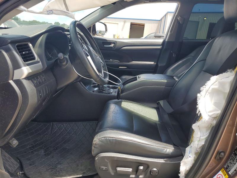 2019 Toyota Highlander VIN 5TDKZRFH3KS345426 COPART salvage auction — SIDE, OK - CERT OF TITLE-SALVAGE, sold $125 on 2026-07-21 (photo 7)