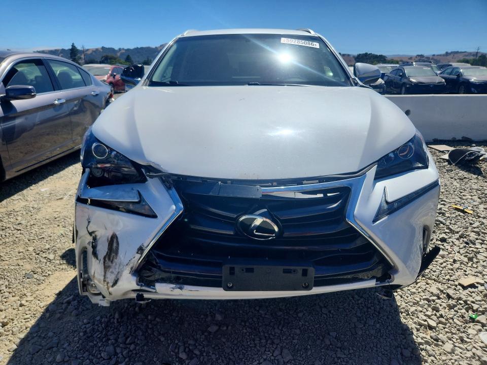 2016 Lexus Nx 200t VIN JTJYARBZ4G2039881 COPART salvage auction — FRONT END, Ca - Salvage Certificate, sold $1,500 on 2026-07-28 (photo 5)