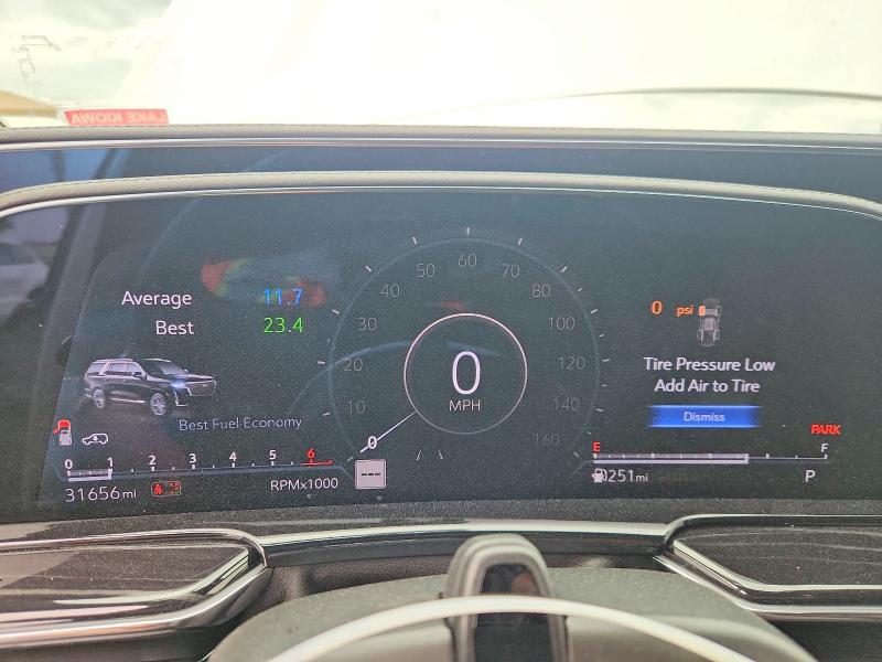 2024 Cadillac VIN 1GYS3FKL8RR146059 COPART salvage auction — FRONT END, Tx - Salvage Vehicle Title, sold $41,750 on 2026-07-24 (photo 9)