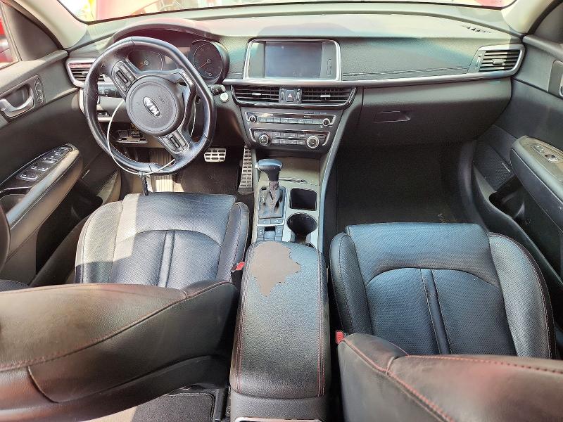 2016 Kia Optima VIN 5XXGW4L2XGG074388 COPART salvage auction — FRONT END, Ca - Dis/Dlr/Exp Only Clean Title, sold $825 on 2026-07-17 (photo 8)