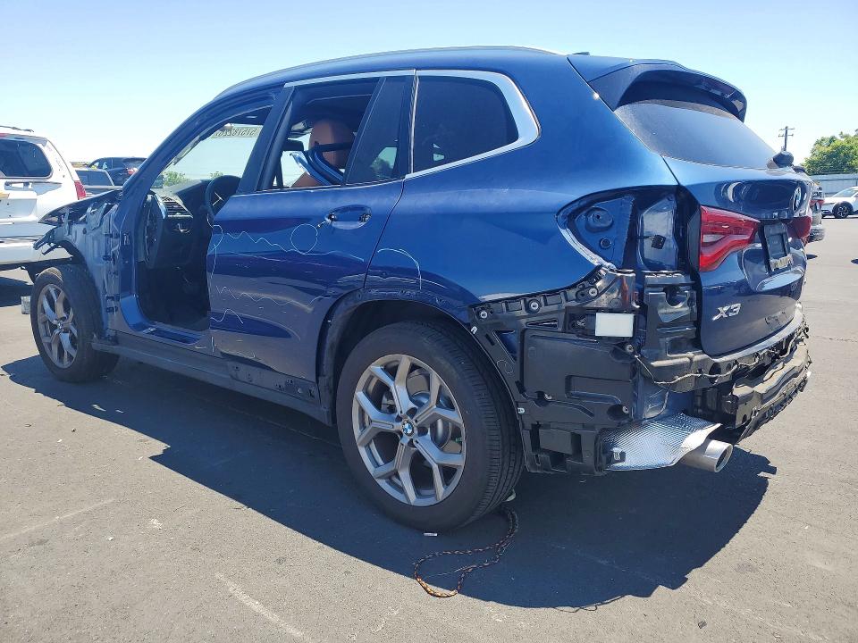 2021 BMW X3 VIN 5UXTY3C00M9G33460 COPART salvage auction — FRONT END, Ca - Salvage Certificate, sold $9,700 on 2026-07-20 (photo 2)