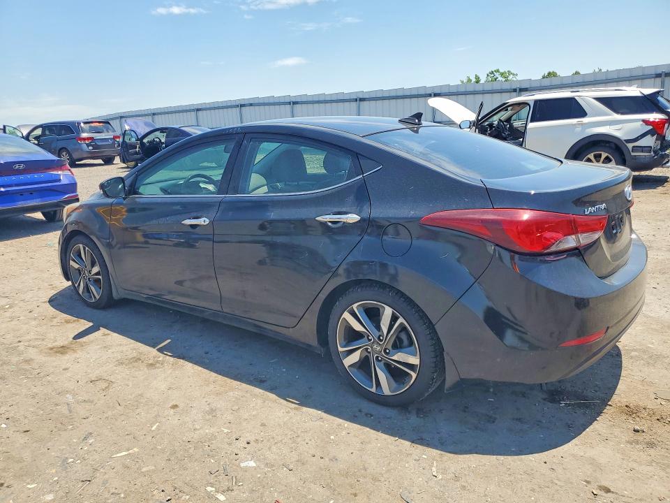 2015 Hyundai VIN KMHDH4AE5FU322996 COPART salvage auction — VANDALISM, Va - Cert Of Title - Salvage, sold $750 on 2026-07-29 (photo 2)