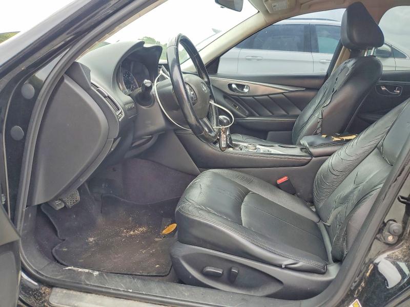 2014 Infiniti Q50 VIN JN1BV7AP7EM689679 COPART salvage auction — FRONT END, TX - SALVAGE VEHICLE TITLE, sold $1,050 on 2026-08-03 (photo 7)