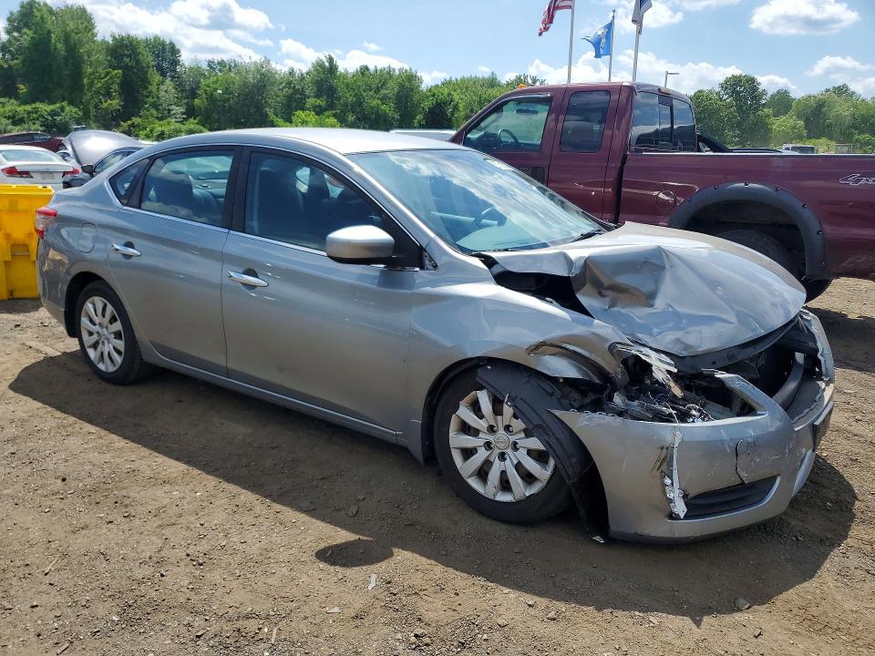 2014 Nissan Sentra VIN 3N1AB7AP7EY273696 COPART salvage auction — FRONT END, Ct - Cert Of Title-Salvage, sold $475 on 2026-07-02 (photo 4)
