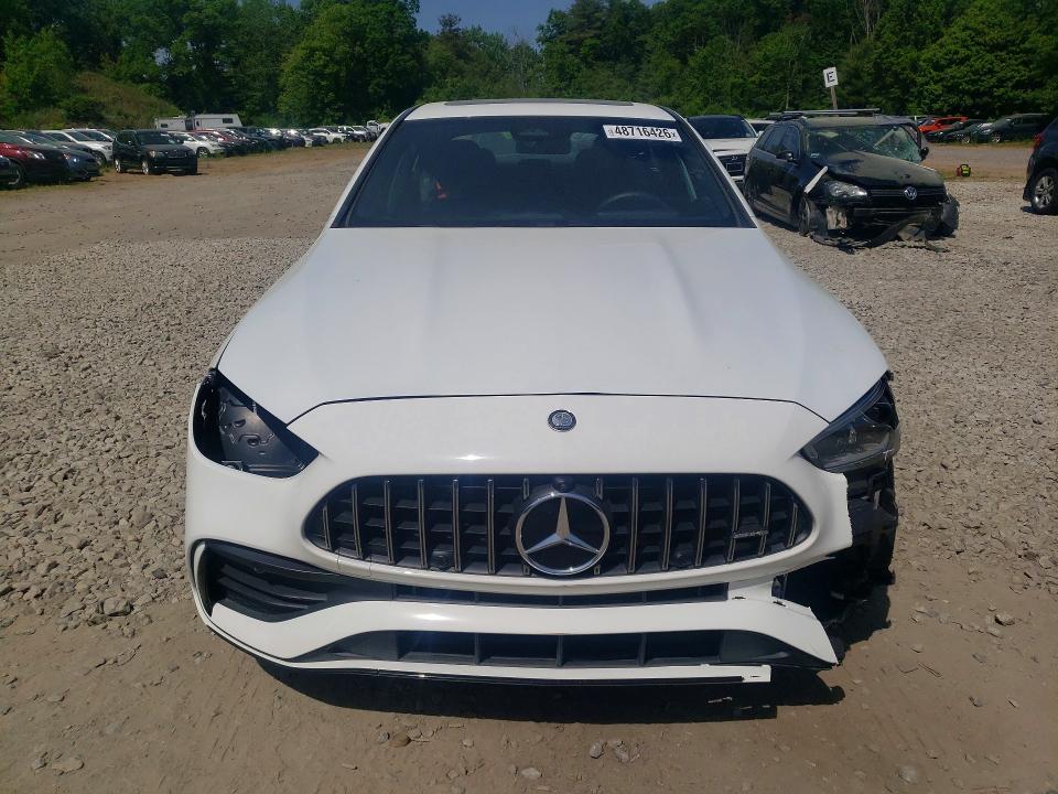 2025 Mercedes-benz C-klasse amg VIN W1KAF8HB3SR272523 COPART salvage auction — FRONT END, Ca - Certificate Of Title, sold $32,750 on 2026-07-22 (photo 5)