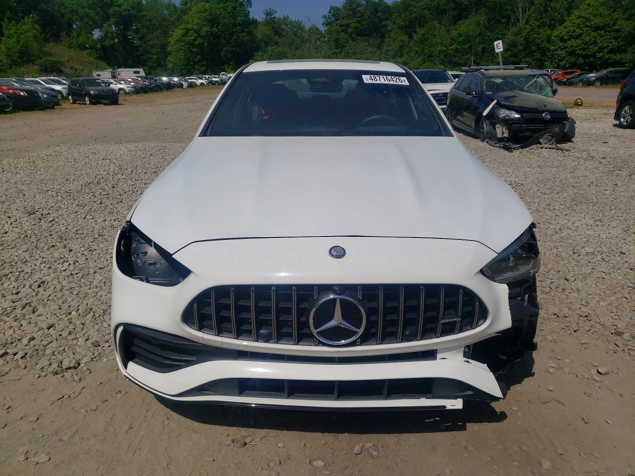 2025 Mercedes-Benz C-Class VIN W1KAF8HB3SR272523 COPART salvage auction — Front End, CA - CERTIFICATE OF TITLE, sold $31,500 on 2026-07-01 (photo 5)