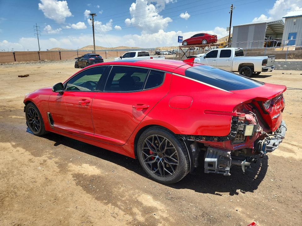 2018 Kia Stinger VIN KNAE55LC3J6018837 COPART salvage auction — REAR END, Nm - Cert Of Title-Salvage, sold $725 on 2026-07-23 (photo 2)