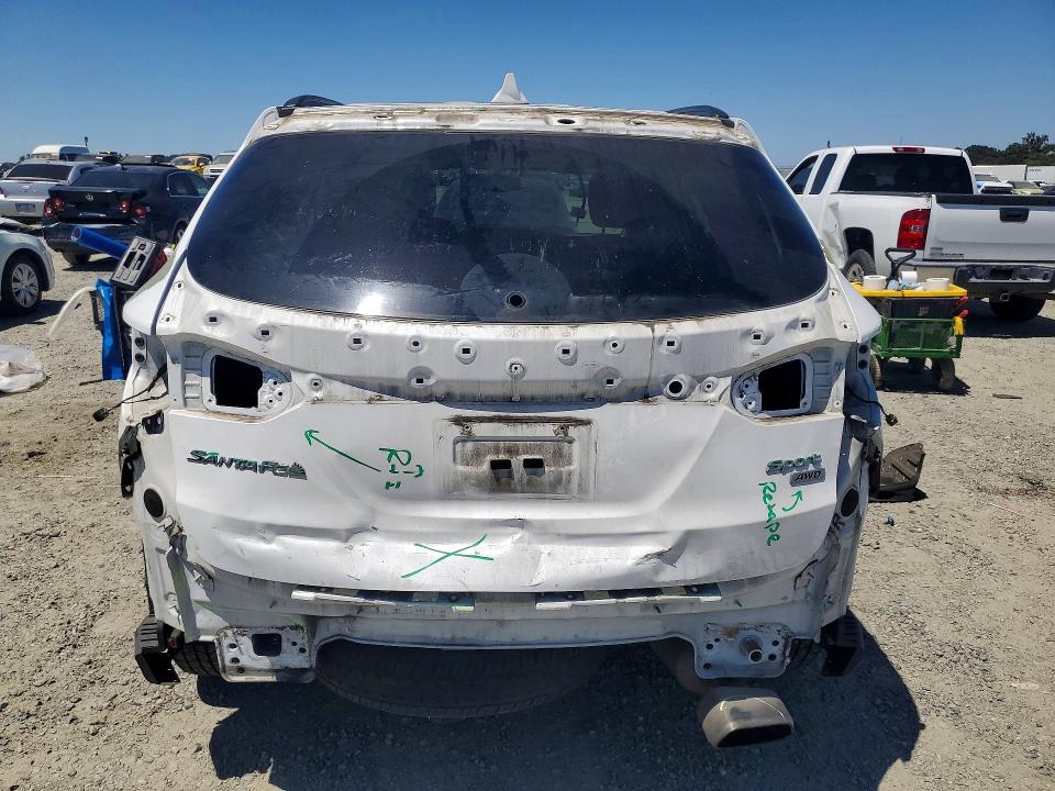 2014 Hyundai VIN 5XYZUDLB5EG127652 COPART salvage auction — REAR END, Ca - Salvage Certificate, sold $1,200 on 2026-07-02 (photo 6)