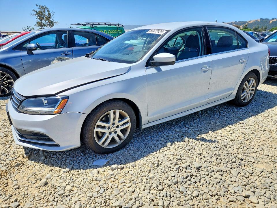 2017 Volkswagen Jetta VIN 3VW2B7AJ5HM235986 COPART salvage auction — FRONT END, CA - SALVAGE CERTIFICATE, sold $1,000 on 2026-07-09 (photo 1)