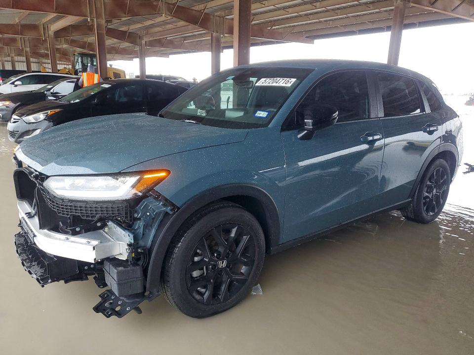 2025 Honda Hr-v VIN 3CZRZ1H51SM755686 COPART salvage auction — FRONT END, Tx - Salvage Vehicle Title, sold $8,200 on 2026-08-25 (photo 1)