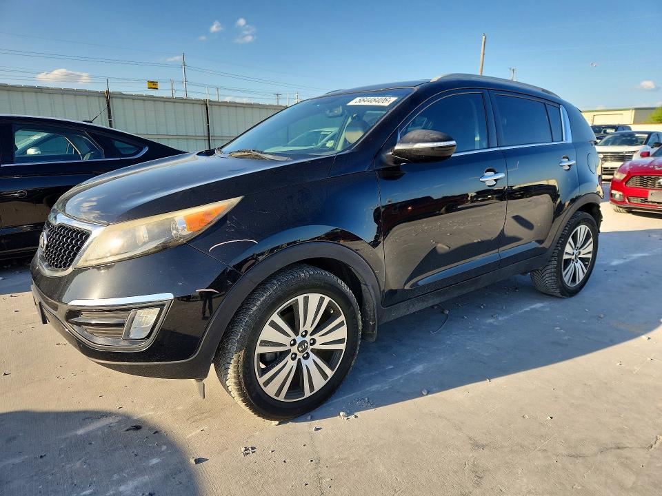 2014 Kia Sportage VIN KNDPC3AC2E7575117 COPART salvage auction — REAR END, Tx - Salvage Vehicle Title, sold $2,200 on 2026-07-17 (photo 1)